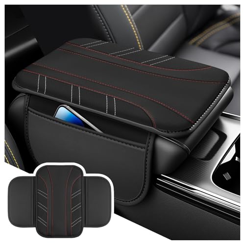 Car Center Console Cover with 2 Side Pockets,Arm Rest Cover for - Product Imagery