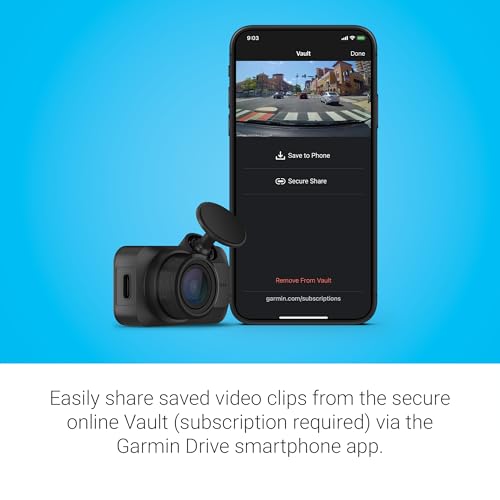 Garmin Dash Cam™ Mini 3, Ultracompact 1080p HD Dash Cam - Product Imagery