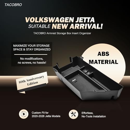Armrest Storage Box Insert Organizer for Volkswagen Jetta - Product Imagery