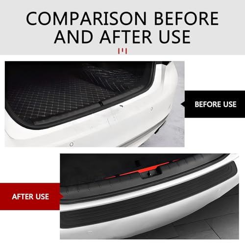Car Rear Bumper Protector, 35" x 3.15" Rear Bumper Protector, - Product Imagery