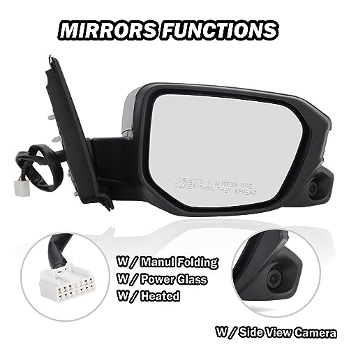 Passenger Side View Mirror Compatible with 2016-2021 Honda Civic - Product Imagery