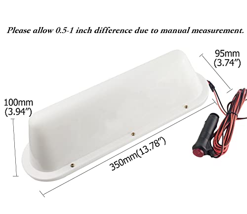 Multiple Colors 12V LED Magnetic Taxi Sign Roof Top Car Super - Product Imagery