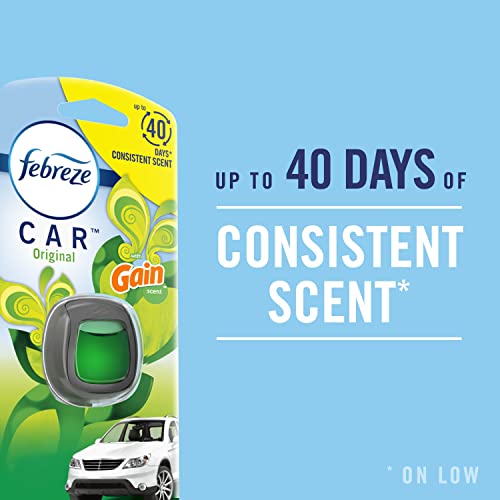 Febreze AUTO Air Freshener, Odor-Fighting Automotive Vent Clip, - Product Imagery