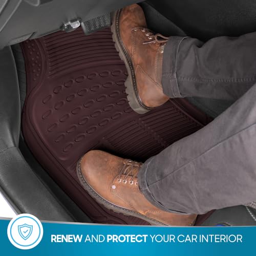 BDK ProLiner Car Floor Mats for Cars Trucks SUV 3pc All-Weather - Product Imagery