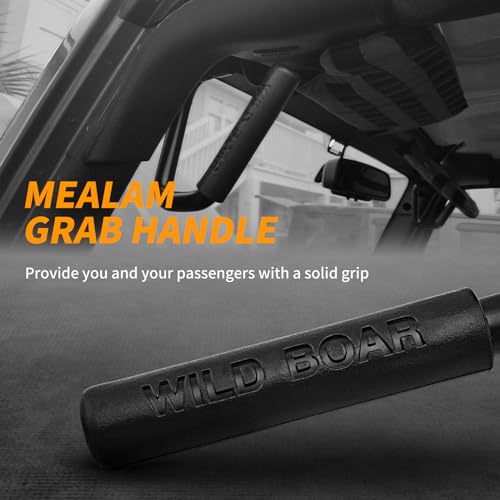 Front Grab Handle Kit Aluminum Alloy Grab Bar for 2007-2018 Jeep - Product Imagery