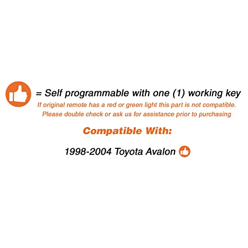 2X Key Fob Keyless Entry Remote Replacement for Toyota HYQ12BBX - Product Imagery