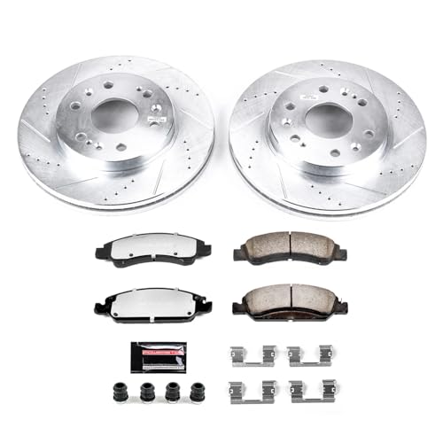 PowerStop Z36 Truck & Tow Brake Pad & Rotor Kit Front K2069-36 - Product Imagery