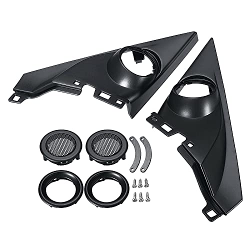 1 Pair Car Front Left and Right Door Tweeters Triangle Speakers - Product Imagery