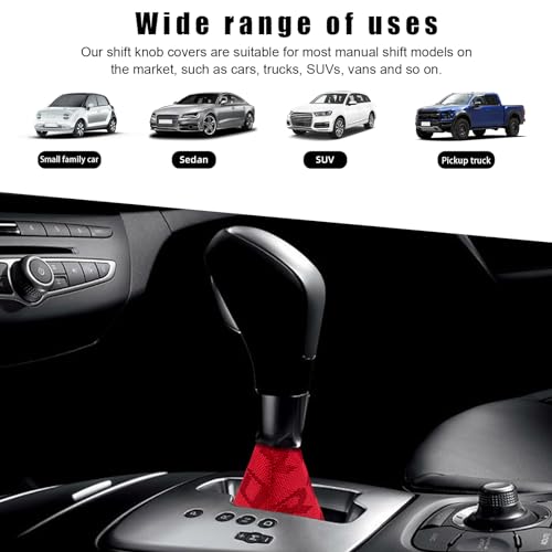 Car Shift Knob Dust Cover, Shift Boot Cover, Hyper Fabric - Product Imagery