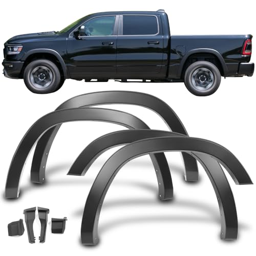 Fit 2019-2024 Dodge Ram 1500 Fender Flares W/Mud Guard - Product Imagery