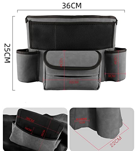 JEYODA Car Handbag Holder Between Seats Suede Large Capacity Car - Product Imagery