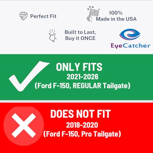 EyeCatcher Premium Tailgate Letter Insert Kit for 2021-2026 Ford - Product Imagery