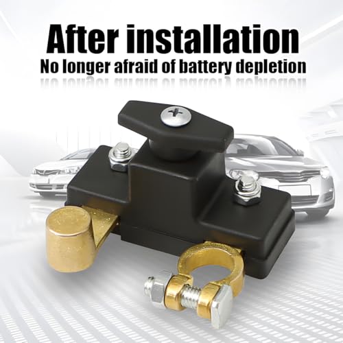 Car Battery Disconnect Isolator Switch, 12V 24V Heavy Duty Power - Product Imagery