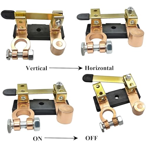 YSIL Top Post Knife Blade Battery Disconnect Switch Horizontal - Product Imagery
