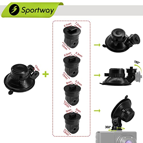 Sportway S504 Suction Cup Dash Cam Mount Holder (5th Gen) with - Product Imagery