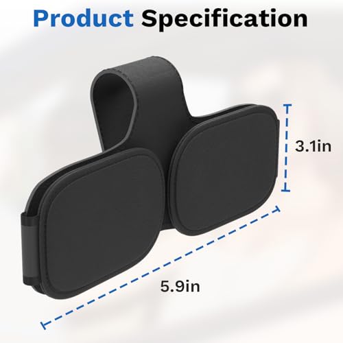 BFXM Sunglass Holder for Car Double Clip, Car Accessories - Product Imagery