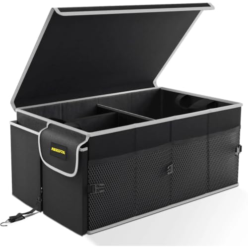 MIKKUPPA Trunk Organizer with Lid - 65L Collapsible Car Organizer - Product Imagery