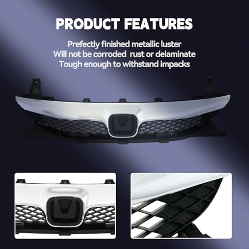Bumper Upper Grill Grille Compatible With 2009-2011 Honda Civic - Product Imagery