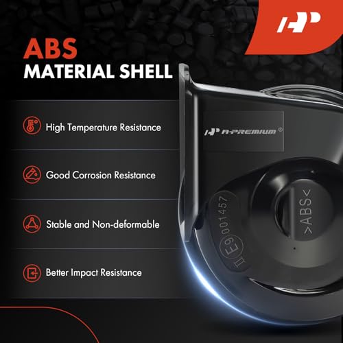 A-Premium Dual Snail Horn High Low Universal Electric Horns - - Product Imagery