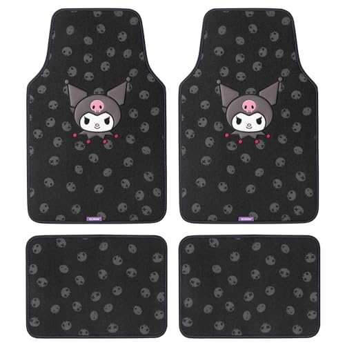Kuromi Carpet Car Floor Mats - Universal Fit for Cars, SUVs & - Product Imagery