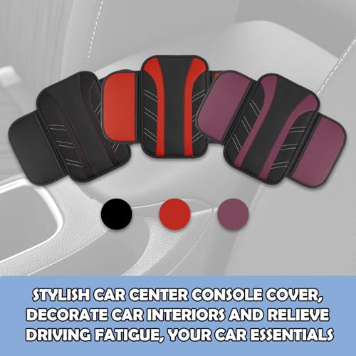 Car Center Console Cover with 2 Side Pockets,Arm Rest Cover for - Product Imagery