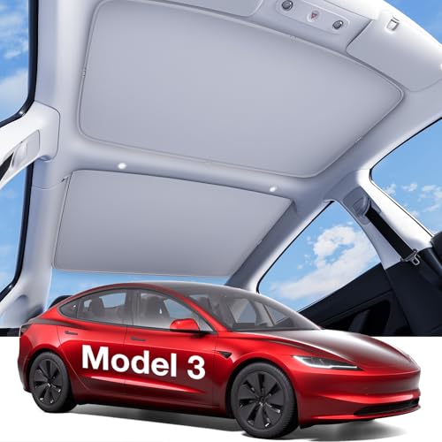 Wigoo for Tesla Model 3 Accessories Sunshade roof, Interior Gray - Product Imagery