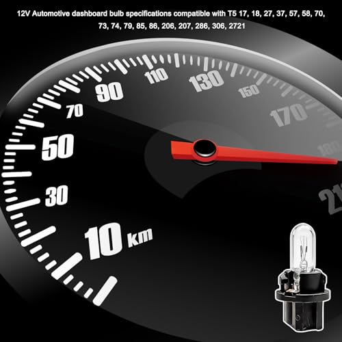 20 PCS T5 17 57 86 Halogen Instrument Cluster Bulbs Kits, 12V - Product Imagery