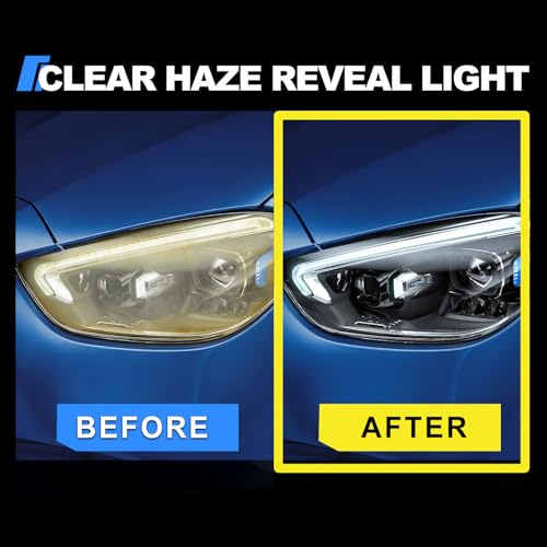 Car Headlight Restoration Kit: Cleaner and Restorer Kit for - Product Imagery