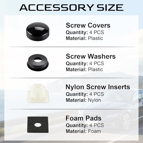 LivTee Rustproof License Plate Screws for Securing License - Product Imagery