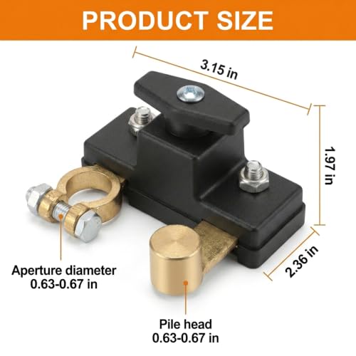Car Battery Disconnect Isolator Cut Off Switch 12V 24V Universal - Product Imagery