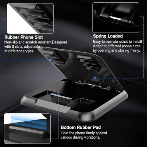 Universal Car Phone Holder & Dashboard Mount - Anti-Slip Phone - Product Imagery