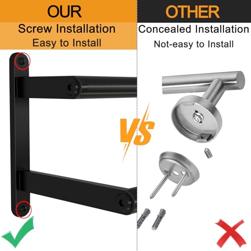 Double Towel Bar, 24Inch Towel Rack for Bathroom, Stainless - Product Imagery