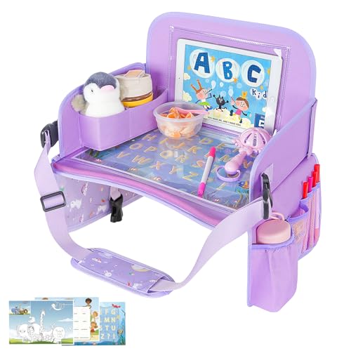 MENZOKE Kids Travel Tray for Car Seat, Road Trip Essentials Kids - Product Imagery