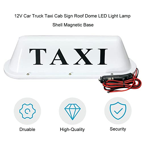 Multiple Colors 12V LED Magnetic Taxi Sign Roof Top Car Super - Product Imagery