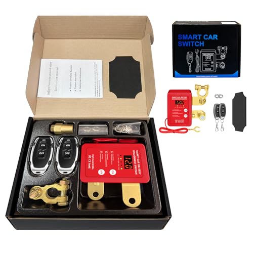 12V Smart Battery Disconnect Switch with Remote Control - - Product Imagery