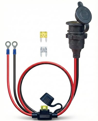 3FT 13AWG 12V Waterproof Cigarette Lighter Socket Extension - Product Imagery