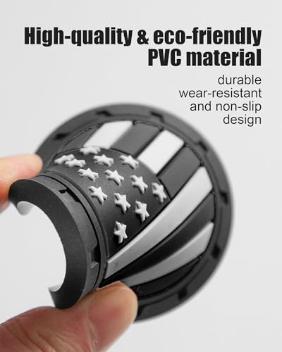 Car Cup Holder Coasters 4 Pack - American Flag 2.75 Inch Anti - Product Imagery