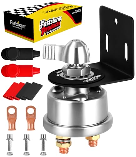 12-48V Master Battery Disconnect Switch, On/Off High Current - Product Imagery