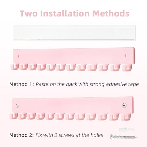 Acrylic Necklace Holder 4 Pack Wall Mounted Necklace Organizer - Product Imagery