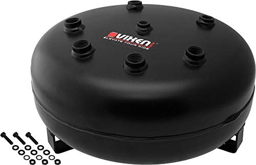 Vixen Air 4 Gallon Pancake Steel Air Tank 200 PSI, 8 Ports Kit - Product Imagery