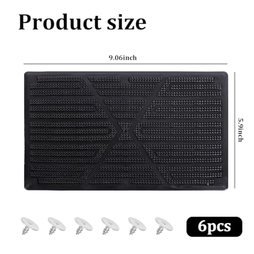 9.06 x 5.91 Inch PVC Floor Mat Repair Patch, Black - Product Imagery