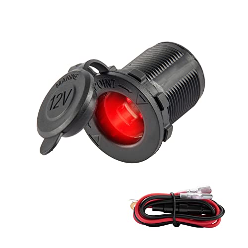 UYYE Universal 12V/24V Car Cigarette Lighter Socket, for Car - Product Imagery