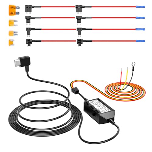 VIOFO HK4 Hardwire Kit with 8pcs Full Set Circuit Fuse Tap, - Product Imagery
