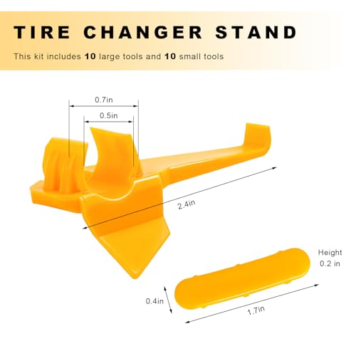 10 Sets Tyre Changer Mount, Plastic Duck Head Tire Machine - Product Imagery