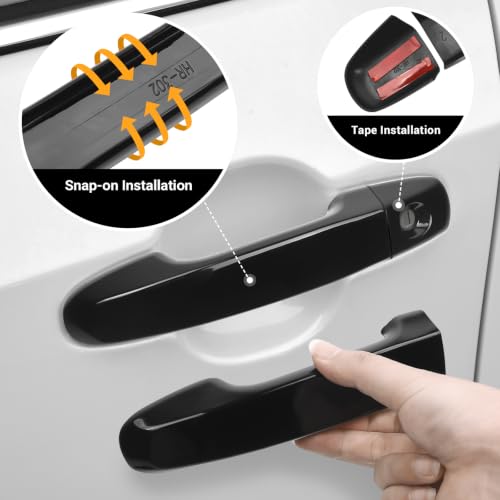 Car Door Handle Cover Protector Compatible with Toyota 2017 2016 - Product Imagery
