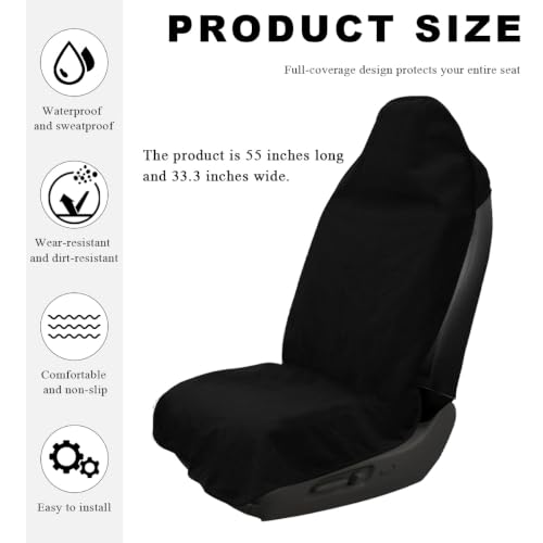 DXNQ Waterproof Car Towel Seat Cover, Sweating Non-Slip Premium - Product Imagery