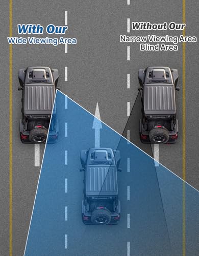 JOYTUTUS Blind Spot Mirror 2 Pack HD Frameless Convex Glass for - Product Imagery