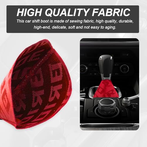 Car Shift Boot Cover, Fabric Shifter Lever Knob Boot Dustproof - Product Imagery