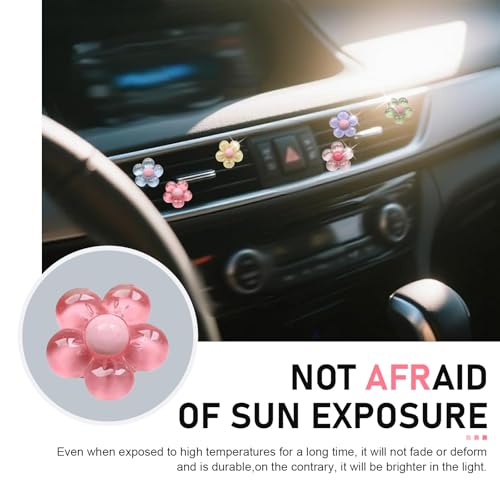 WZP 6PCS Car Vent Clips, Cute Flower Air Vent Clips, Universal - Product Imagery