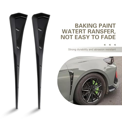 2PCS Car Fender Side Vents, ABS Spoiler Body Fender Cover, Air - Product Imagery